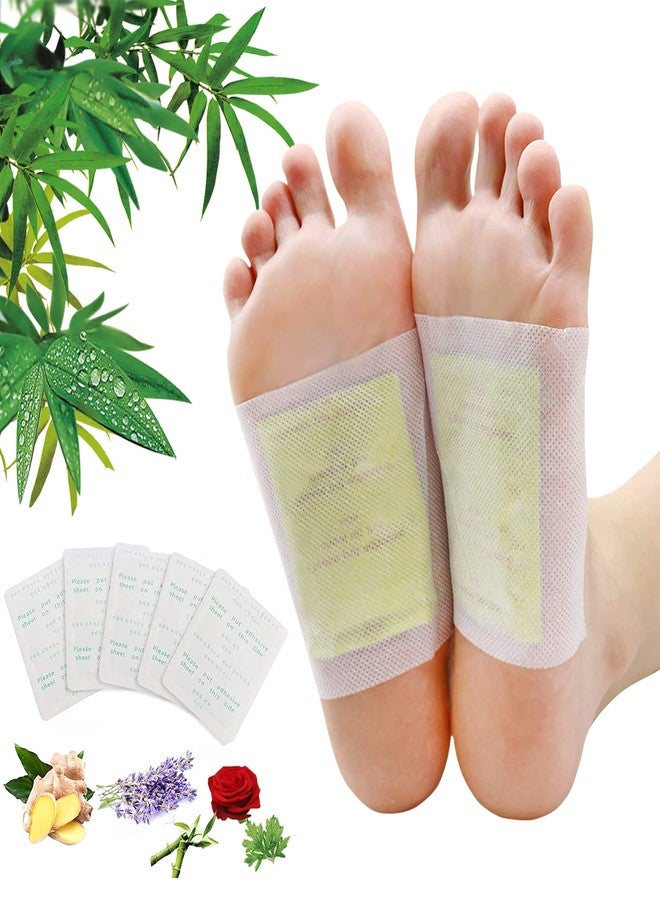 maguja 100 Pads Deep Cleansing Foot Paches for Stress Relief, Better Sleep| Natural Bamboo Vinegar Ginger Powder Foot Pads Suitable for Travel or Home Use - Image 1